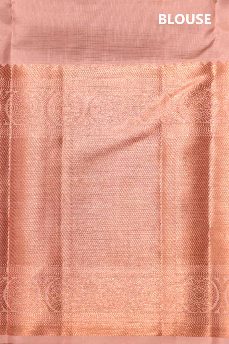 Copper Wedding Kanjivaram Silk Saree
